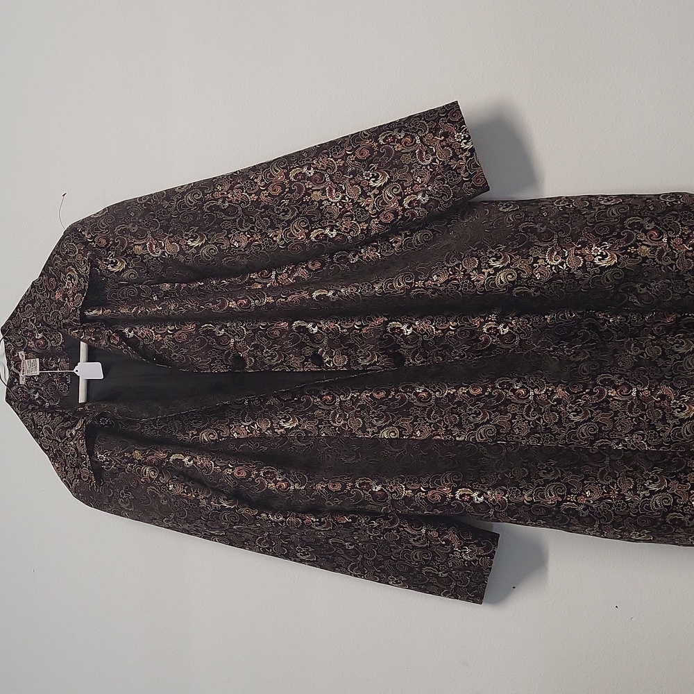 Notations coat unique pattern